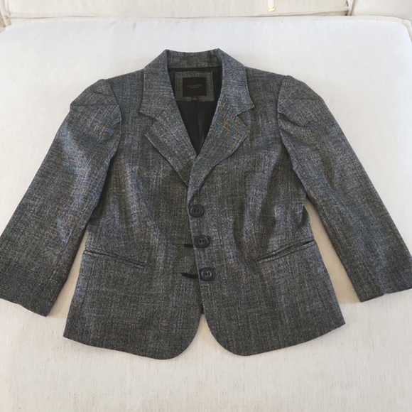 THE LIMITED 3-Button Black Marled Suit Jacket Blazer Pockets Size Small - Picture 1 of 4